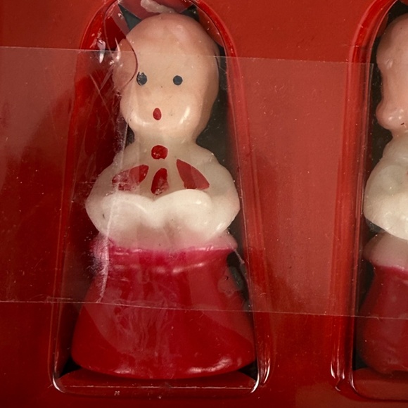 New in Box Vermont Country Store 3 Caroler Candles Retro 1960s Christmas - Picture 5 of 10